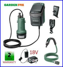 New Bosch 18V GardenPump 18 Rainwater Garden Pump 06008C4270 4059952547886