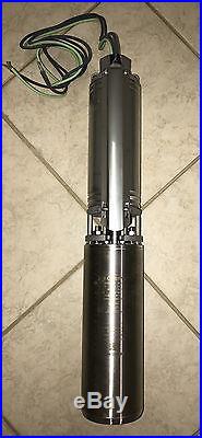 New Built in USA 1/2 HP GOULDS 10 GPM 4 2-Wire Submersible Water Well Pump SS