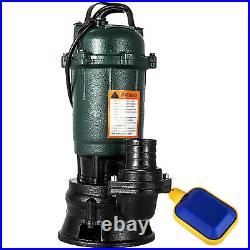 New Heavy Duty Submersible Flood Pond Waste Cesspit Sump Sewage Dirty Water Pump
