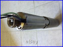 New Made in USA 3/4 HP GOULDS 10 GPM 4 2-Wire Submersible Water Well Pump Brass