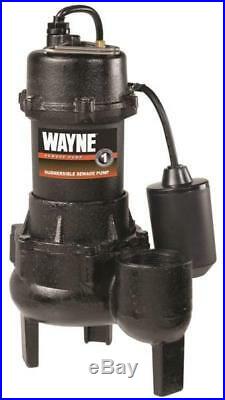 New Wayne Rpp50 Cast Iron 1/2hp Sewage Water Pump & Float Switch 4089678