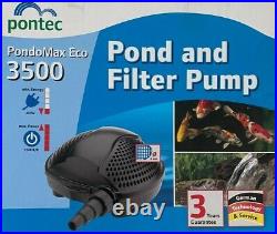 OASE Pontec Pondomax eco pond, koi, waterfall, filter pump. 3 year. Low wattage