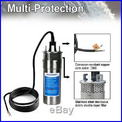 Off Grid 24V 320W Solar Powered Submersible Water Deep Well Pump Battery System