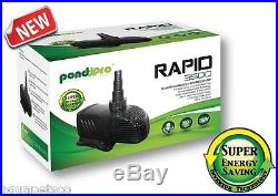 Pondpro Rapid Eco Fish Pond Pump Or Submersible Water Koi Pumps Solids Handling