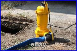 Pro Dirt and Dirty water pump, Cellar pump out Submersible pump with Chipper XXL