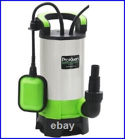 Pro-Kleen Submersible Electric Water Pump 1100w 10M Heavy Duty Hose Clean Dirty