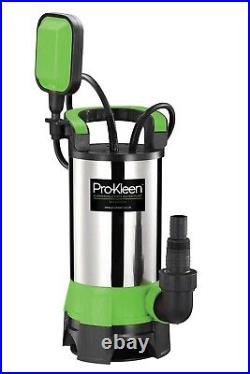 Pro-Kleen Submersible Electric Water Pump 1100w 10M Heavy Duty Hose Clean Dirty
