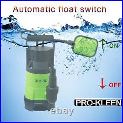 Pro-Kleen Submersible Water Pump 400W Heavy Duty Hose 25M Electric Clean & Dirty