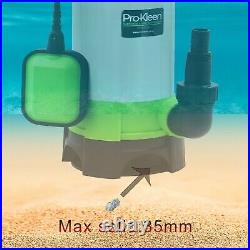 ProKleen Submersible Electric Water Pump 1100w 15M Heavy Duty Hose Clean Dirty