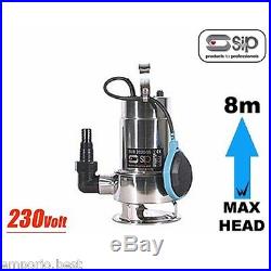 Pump Submersible Stainless Steel Dirty Water Pump Tank Waste Pumping Pond New