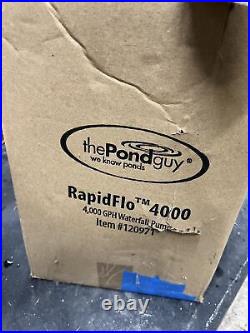 RapidFlo 4000 GHP Waterfall Submersible Outdoor Water Pump Pond Guys NEW
