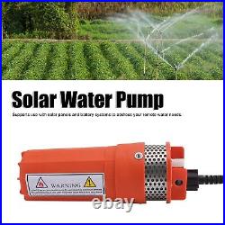 SD 12V DC Submersible Well Water Pump 6.5L Quick Disconnect Multiple Power Suppl