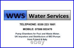 SEWAGE & WATER CUTTER PUMP 13m Head 2inch 300l/m UK W'nty 48hr del