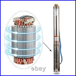 SHYLIYU Deep Well Water Pump Submersible Water Well Pump 240V/50Hz 1/2HP 0.37KW
