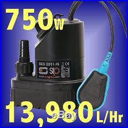SIP 06815 750w Submersible Water Drainage Pump trench footing cellar flood pond