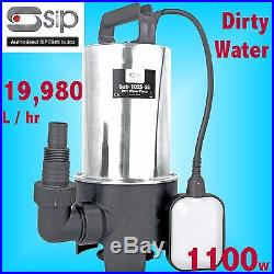 SIP 06885 1100w Submersible Water Drainage Pump trench footing cellar flood pond