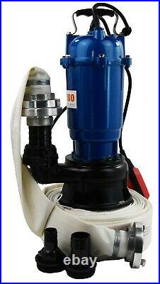 SUBMERSIBLE FLOOD & DIRTY Water Pump comes with 15M/45ft hose FREE DELIVERY