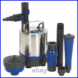 Sealey Heavy Duty Submersible Pond Pump Clean or Dirty Flood Water 120W