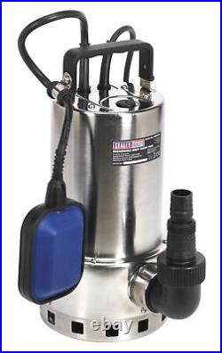 Sealey Submersible Stainless Water Pump Automatic Dirty Water 225L/min 230V WPS2