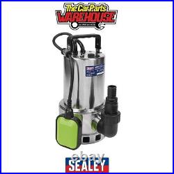 Sealey WPS225A Submersible Stainless Water Pump Automatic Dirty Water 225L/