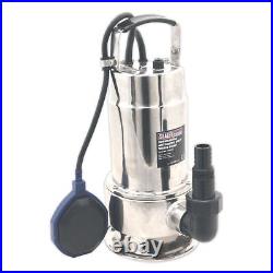 Sealey WPS225A Submersible Stainless Water Pump Automatic Dirty Water 225L/min 2