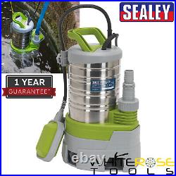 Sealey Water Pump Automatic Submersible Stainless Dirty Water 225L/min 230V