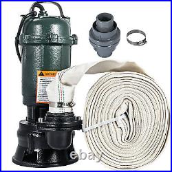 Sewage Pump Sewage Dirty Water Pump 500W Electric Submersible Pump with 20M Hose