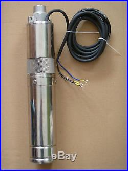 Solar DC Submersible Water Pump max. Head 90ft 28m 12V + controller river well