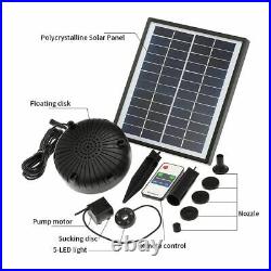 Solar Floating Fountain Pump Brushless Submersible Water Pumps Outdoor Tools New