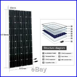 Solar Panel &12V DC Deep Well Submersible Water Pump Kits & 10m Extention Cables