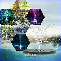 Solar Panel Powered Water Feature Pump Garden Pool Pond Aquarium Fountain 200L/H