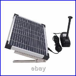 Solar Power Fountain Submersible Water Pump With Filter Panel Pond Pool 1350L/h