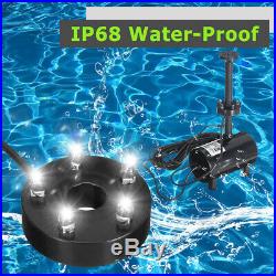 Solar Power Water Pump Fountain Submersible With Filter Remote Pond Pool L