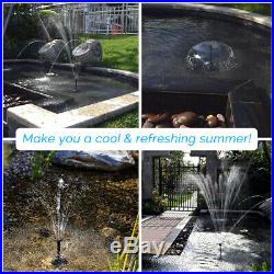 Solar Power Water Pump Fountain Submersible With Filter Remote Pond Pool L