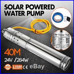Solar Powered Water Pump 2m3/H DC 24v 284w Submersible Bore Water Deep Well