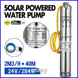 Solar Powered Water Pump Submersible 25 mm Outlet Bore Hole Farm And Ranch