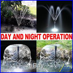 Solar Water Fountain Garden Feature Pond Pump Kit Submersible Solar Powered Kit