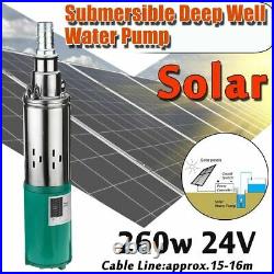 Solar Water Pump DC Screw Submersible For Irrigation Garden Home Agricultural