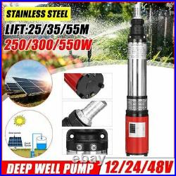 Solar Water Pump Lift Deep Well DC Screw Submersible Agricultural Garden Home