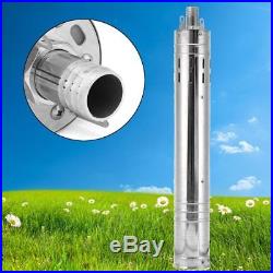 Stainless Solar Powered Water Pump Farm & Ranch Submersible Bore Hole Deep Well