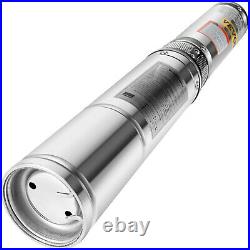 Stainless Steel Borehole Deep Well Submersible Water Pump LONG LIVE + 1.5m Cable