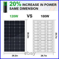 Steel Submersible Deep Well Solar Water Pump 12V+120W Solar Panel+20A Controller