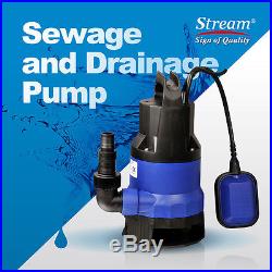 Stream Electric Submersible Garden Pump Dirty Flood Water Pump 220V 50Hz UK PLUG
