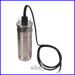 Submersible Deep Well Pump High Flow Red Copper Coil Water Pump 1/2in 120W DC24V