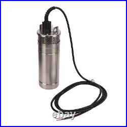 Submersible Deep Well Pump High Flow Red Copper Coil Water Pump 1/2in 120W DC24V