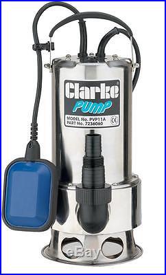 Submersible Dirty Water Pump Stainless Steel 1100W 1-1/2 BSP 258l/min