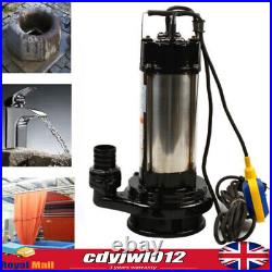 Submersible Pump Sewage Dirty Waste Drain Water Pump with Float Switch 36000 L/H