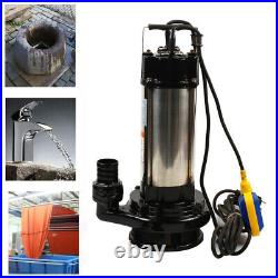 Submersible Pump Sewage Dirty Waste Drain Water Pump with Float Switch 36000 L/H