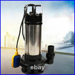 Submersible Pump Sewage Dirty Waste Drain Water Pump with Float Switch 36000 L/H