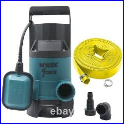 Submersible Water Pump Electric Dirty Clean Flood 400W with 15m Heavy Duty Hose